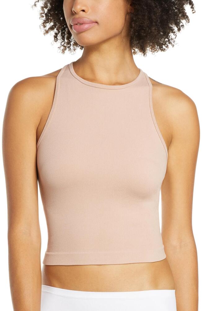 Free People Hayley Racerback Brami Crop Top - XS/S in Tan